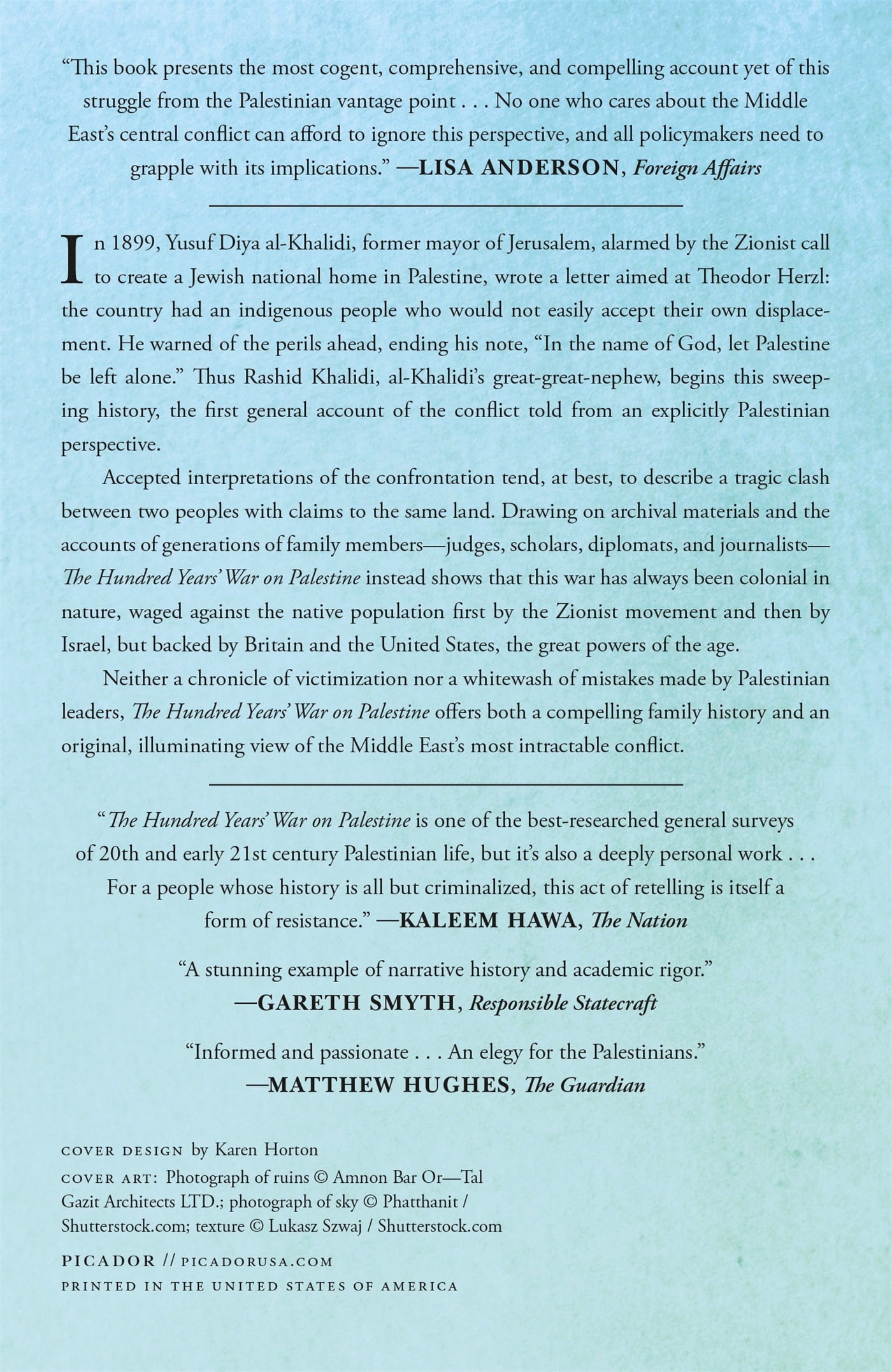 The Hundred Years' War on Palestine: a History of Settler Colonialism and Resistance, 1917-2017, (Paperback)