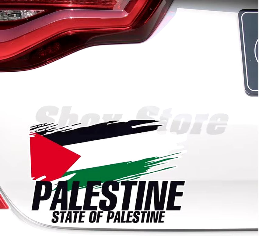 Palestine Flag Bumper Stickers Motorcycle Racing National Flag off Road 4X4 Decal World Peace Stickers